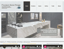 Tablet Screenshot of precisionstonedesigns.com